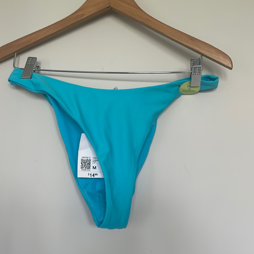Forever 21 swimwear Bottoms Oasis Blue Sz M NWT
